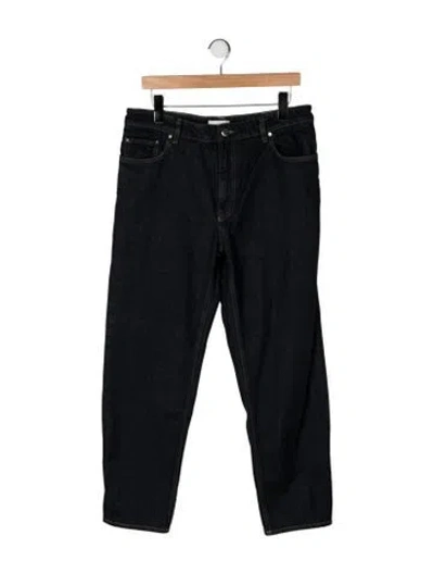Pre-owned Totême High-rise Straight Leg Jeans In Black