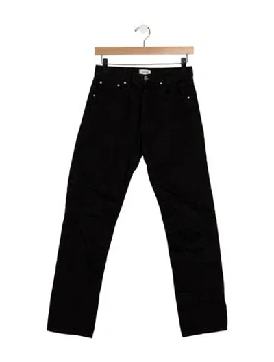 Pre-owned Totême High-rise Straight Leg Jeans In Black