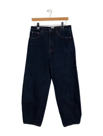 Pre-owned Totême High-rise Straight Leg Jeans In Blue