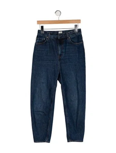 Pre-owned Totême High-rise Straight Leg Jeans In Blue