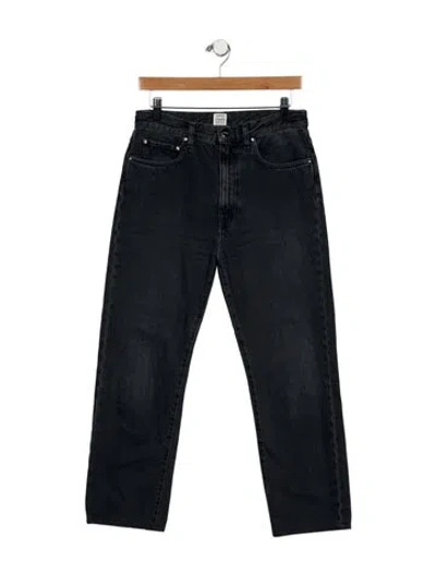 Pre-owned Totême High-rise Straight Leg Jeans In Blue