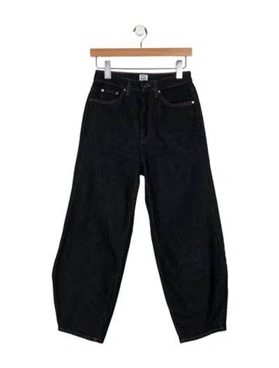 Pre-owned Totême High-rise Straight Leg Jeans In Blue