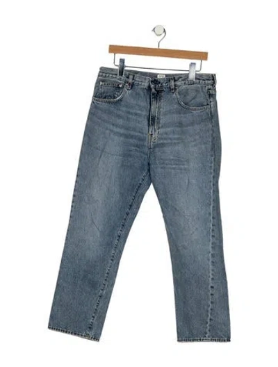 Pre-owned Totême High-rise Straight Leg Jeans In Blue