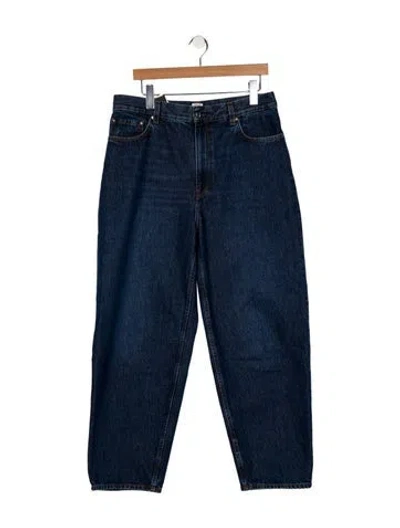Pre-owned Totême High-rise Straight Leg Jeans In Blue