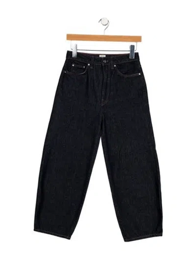 Pre-owned Totême High-rise Straight Leg Jeans In Blue