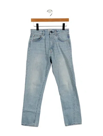Pre-owned Totême High-rise Straight Leg Jeans In Blue