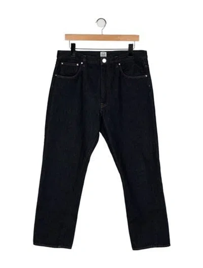 Pre-owned Totême High-rise Straight Leg Jeans In Blue