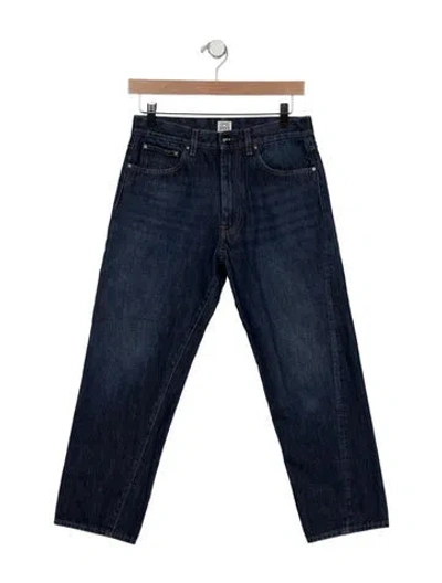 Pre-owned Totême High-rise Straight Leg Jeans In Blue