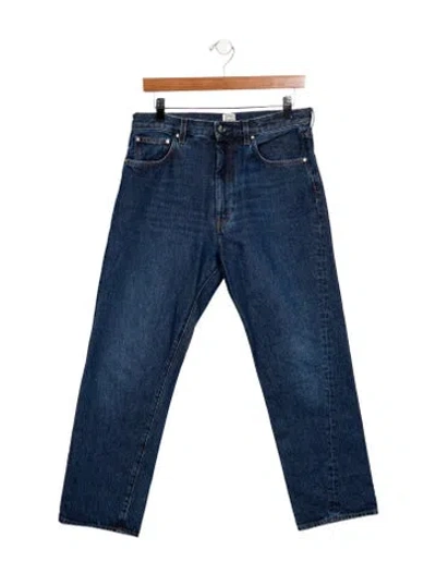 Pre-owned Totême High-rise Straight Leg Jeans In Blue
