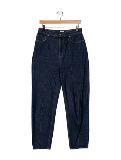 Pre-owned Totême High-rise Straight Leg Jeans In Blue