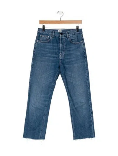Pre-owned Totême High-rise Straight Leg Jeans In Blue