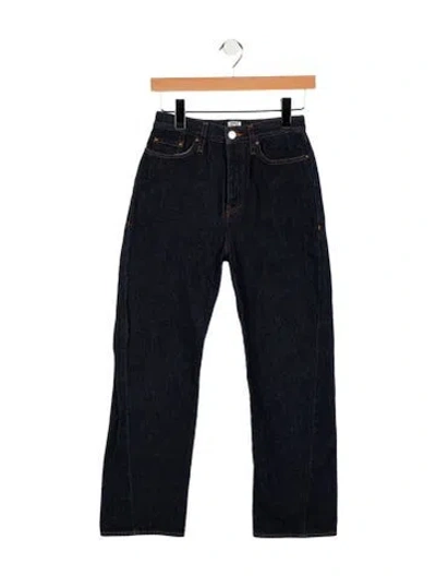 Pre-owned Totême High-rise Straight Leg Jeans In Blue