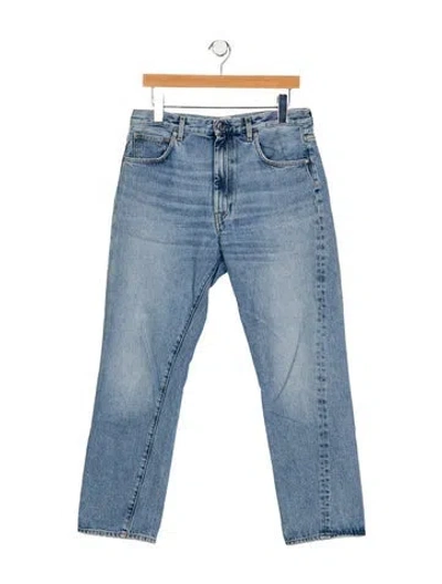 Pre-owned Totême High-rise Straight Leg Jeans In Blue