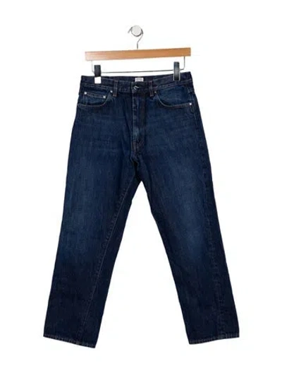 Pre-owned Totême High-rise Straight Leg Jeans In Blue