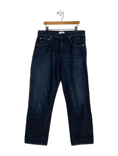 Pre-owned Totême High-rise Straight Leg Jeans In Blue