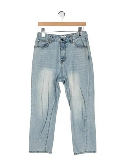 Pre-owned Totême High-rise Straight Leg Jeans In Blue