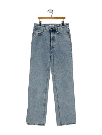 Pre-owned Totême High-rise Straight Leg Jeans In Blue