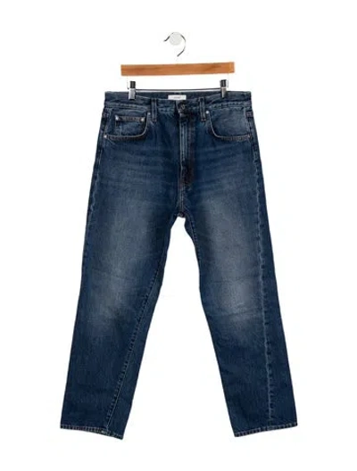 Pre-owned Totême High-rise Straight Leg Jeans In Blue
