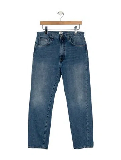 Pre-owned Totême High-rise Straight Leg Jeans In Blue