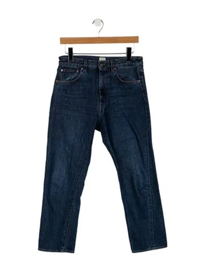 Pre-owned Totême High-rise Straight Leg Jeans In Blue