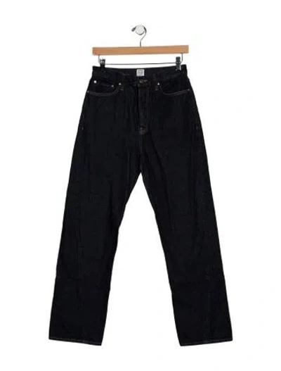 Pre-owned Totême High-rise Straight Leg Jeans In Blue