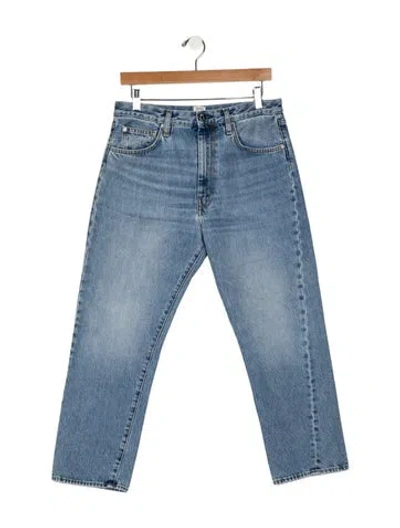 Pre-owned Totême High-rise Straight Leg Jeans In Blue