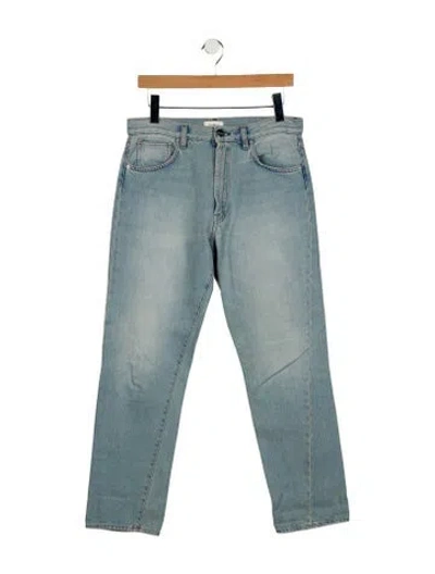 Pre-owned Totême High-rise Straight Leg Jeans In Blue