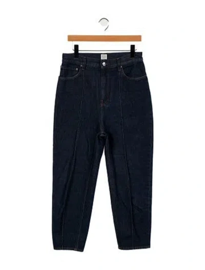 Pre-owned Totême High-rise Straight Leg Jeans In Blue