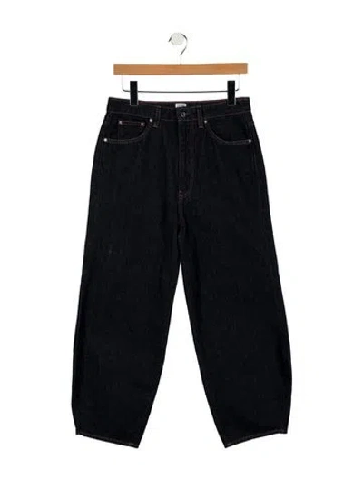 Pre-owned Totême High-rise Straight Leg Jeans In Blue