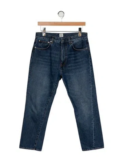 Pre-owned Totême High-rise Straight Leg Jeans In Blue
