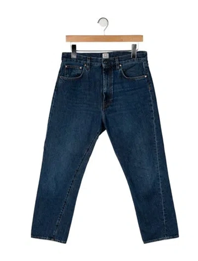 Pre-owned Totême High-rise Straight Leg Jeans In Blue