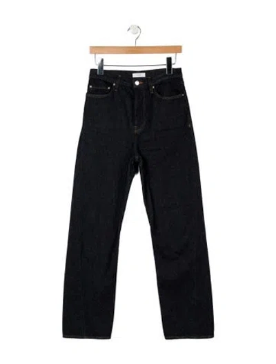 Pre-owned Totême High-rise Straight Leg Jeans In Blue