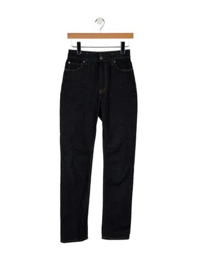 Pre-owned Totême High-rise Straight Leg Jeans In Blue