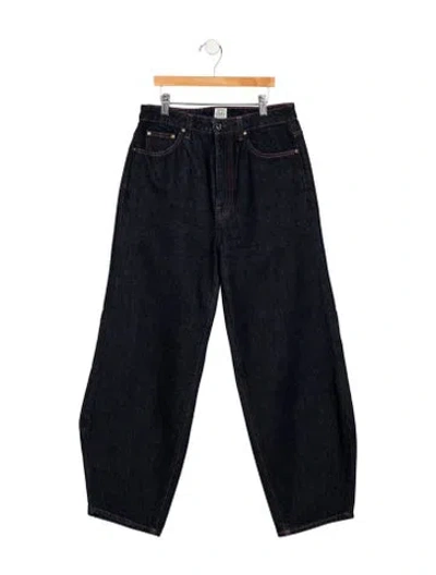 Pre-owned Totême High-rise Straight Leg Jeans In Blue