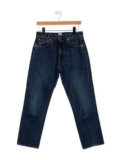 Pre-owned Totême High-rise Straight Leg Jeans In Blue