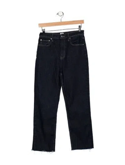 Pre-owned Totême High-rise Straight Leg Jeans In Blue
