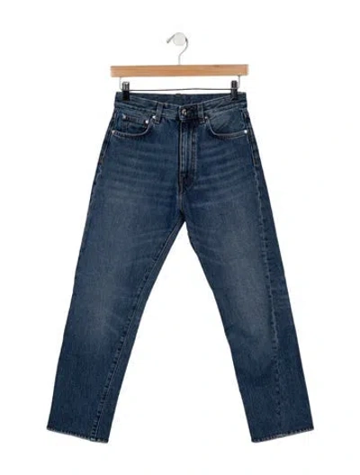 Pre-owned Totême High-rise Straight Leg Jeans In Blue