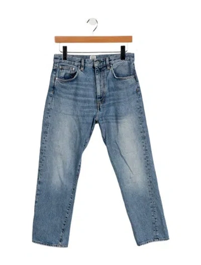 Pre-owned Totême High-rise Straight Leg Jeans In Blue
