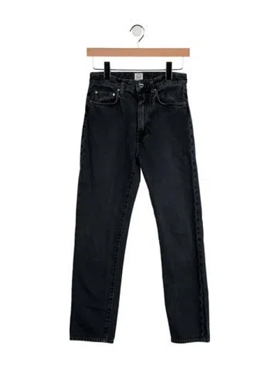 Pre-owned Totême High-rise Straight Leg Jeans In Blue