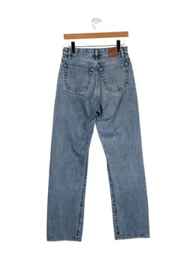 Pre-owned Totême High-rise Straight Leg Jeans In Blue