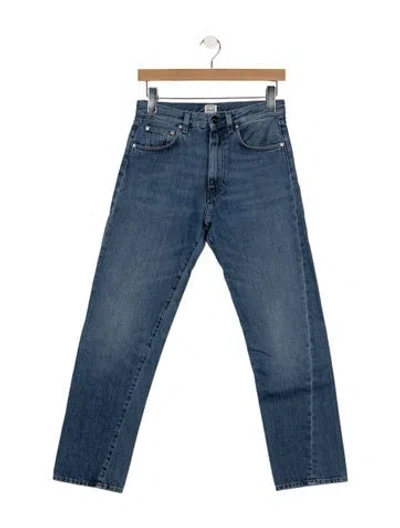 Pre-owned Totême High-rise Straight Leg Jeans In Blue