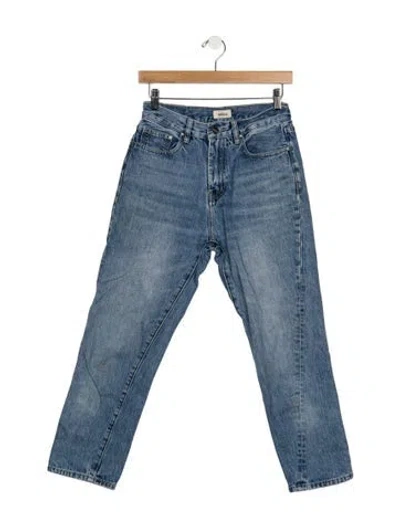 Pre-owned Totême High-rise Straight Leg Jeans In Blue