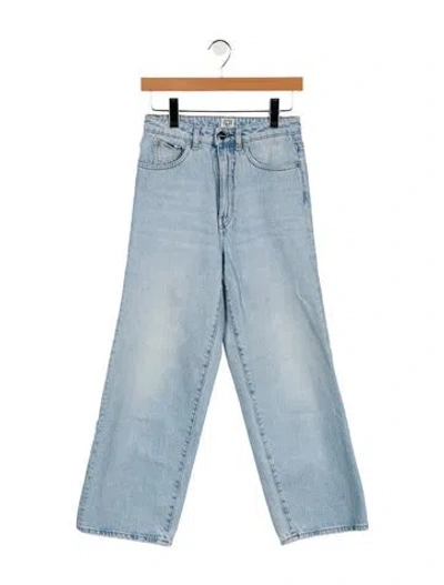 Pre-owned Totême High-rise Straight Leg Jeans In Blue