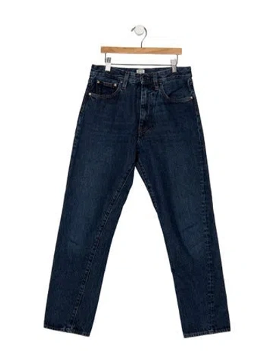 Pre-owned Totême High-rise Straight Leg Jeans In Blue