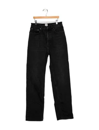Pre-owned Totême High-rise Straight Leg Jeans In Blue
