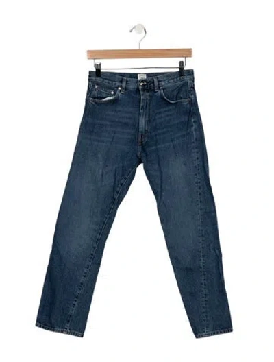 Pre-owned Totême High-rise Straight Leg Jeans In Blue