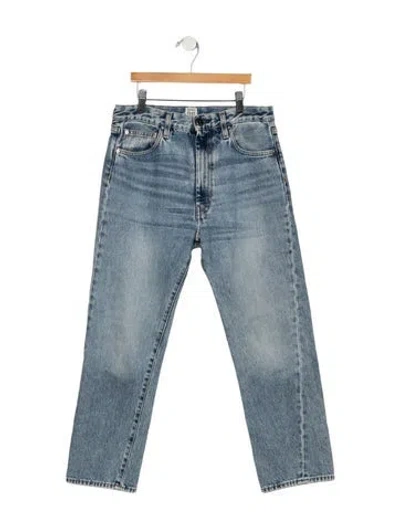 Pre-owned Totême High-rise Straight Leg Jeans In Blue