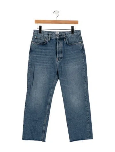 Pre-owned Totême High-rise Straight Leg Jeans In Blue