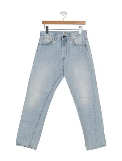 Pre-owned Totême High-rise Straight Leg Jeans In Blue