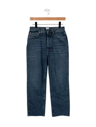 Pre-owned Totême High-rise Straight Leg Jeans In Blue
